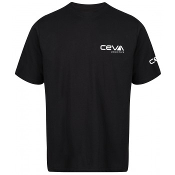 T SHIRT - BLACK - CEVA LOGO