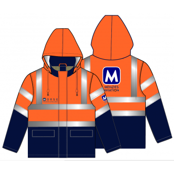 RAS - HI VIS PADDED JKT ORA/NAV