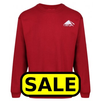 SWEATSHIRT - BURGUNDY - PREVIOUS CEVA LOGO - Previous price: £6.73