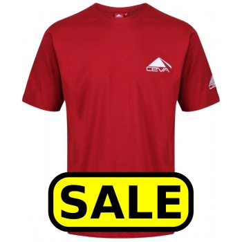 T SHIRT - BURGUNDY - PREVIOUS CEVA LOGO - Previous price: £4.04