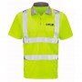 INTERIM HI VIS S/S POLO SHIRT - YELLOW - CEVA LOGO