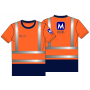 RAS - T-SHIRT S/S ORA/NAV