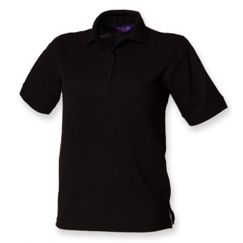 LADIES POLO SHIRT - BLACK - Stock Order - Cleaner